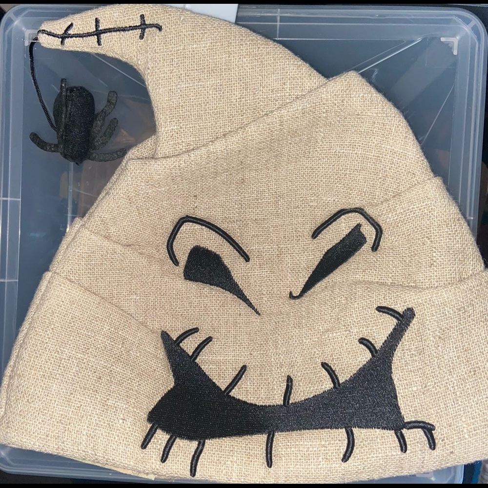 Disney Parks Oogie Boogie Hat with hanging Spider Detail